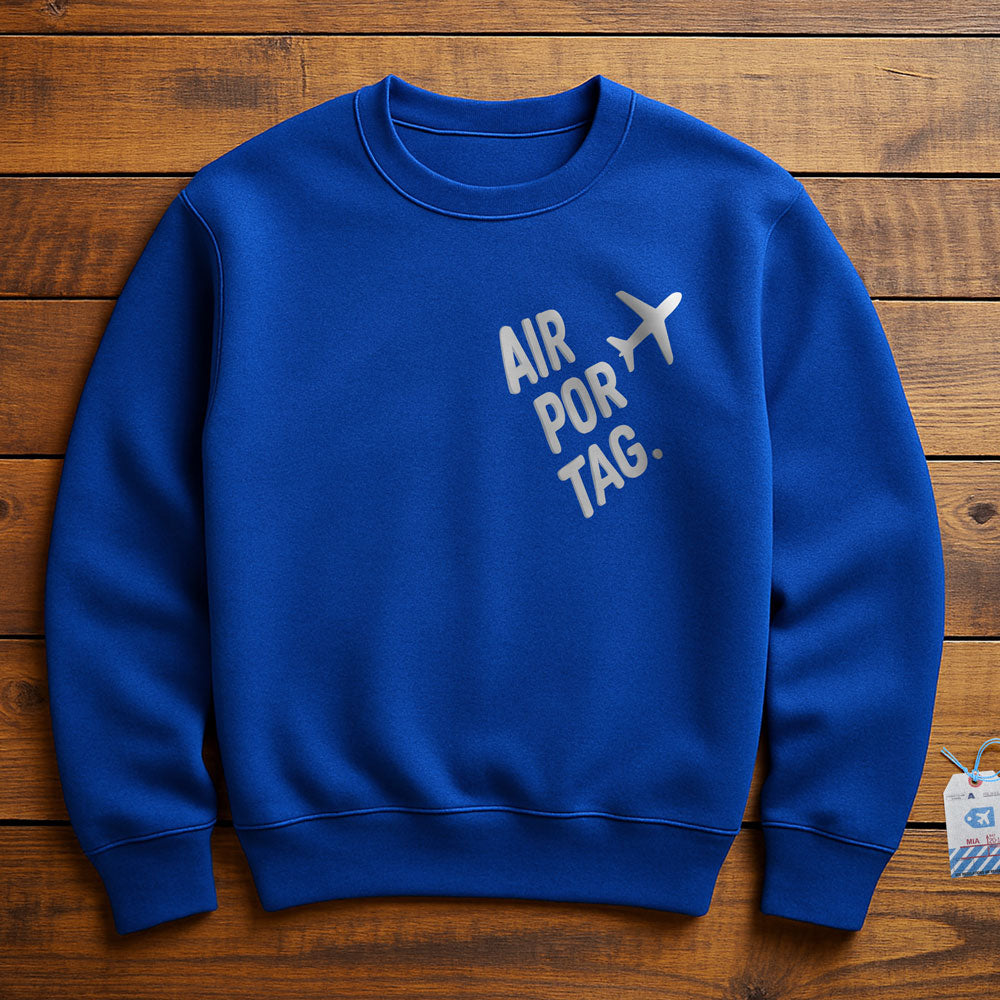 Airportag Plane Handmade Lettering - Sweatshirt