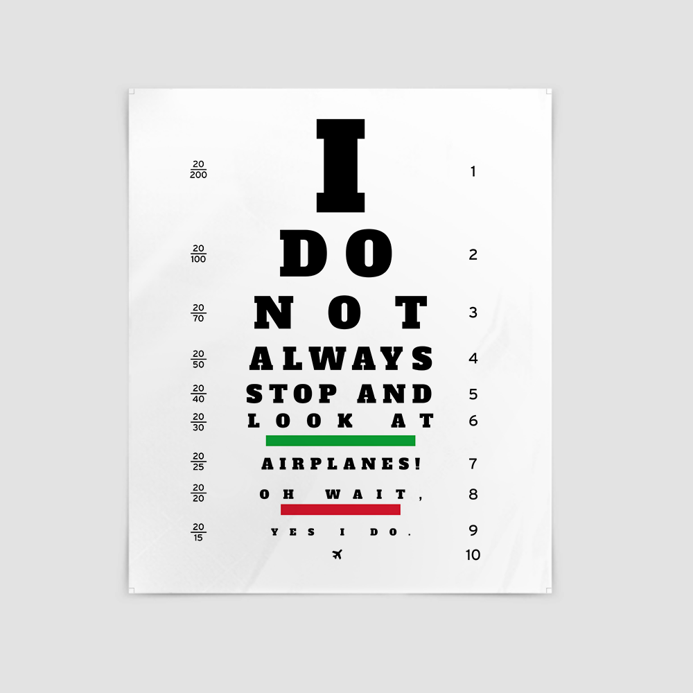 Always Look Airplanes - Poster