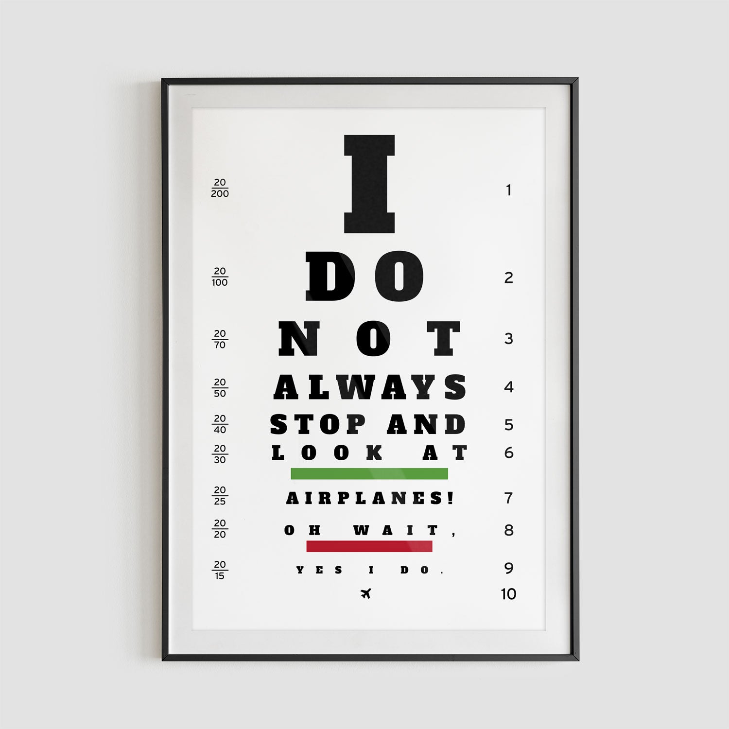 Always Look Airplanes - Poster