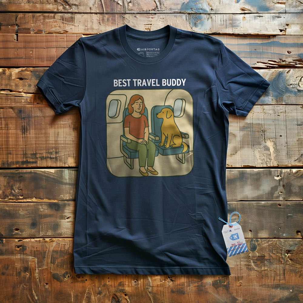 Best Travel Buddy - Dog - T-Shirt