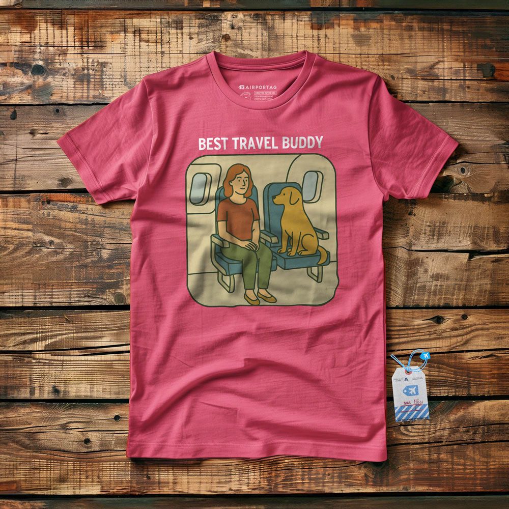 Best Travel Buddy - Dog - T-Shirt