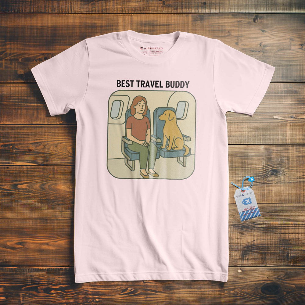 Best Travel Buddy - Dog - T-Shirt