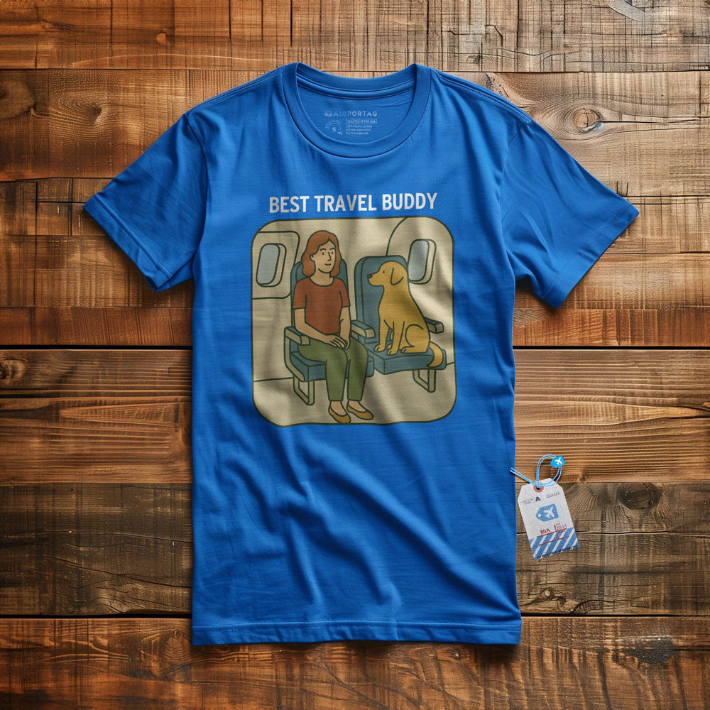 Best Travel Buddy - Dog - T-Shirt