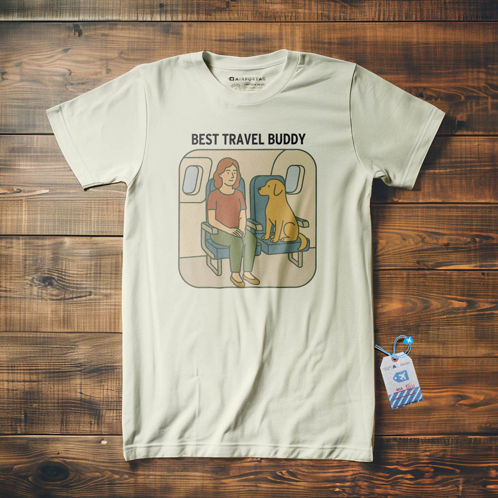 Best Travel Buddy - Dog - T-Shirt