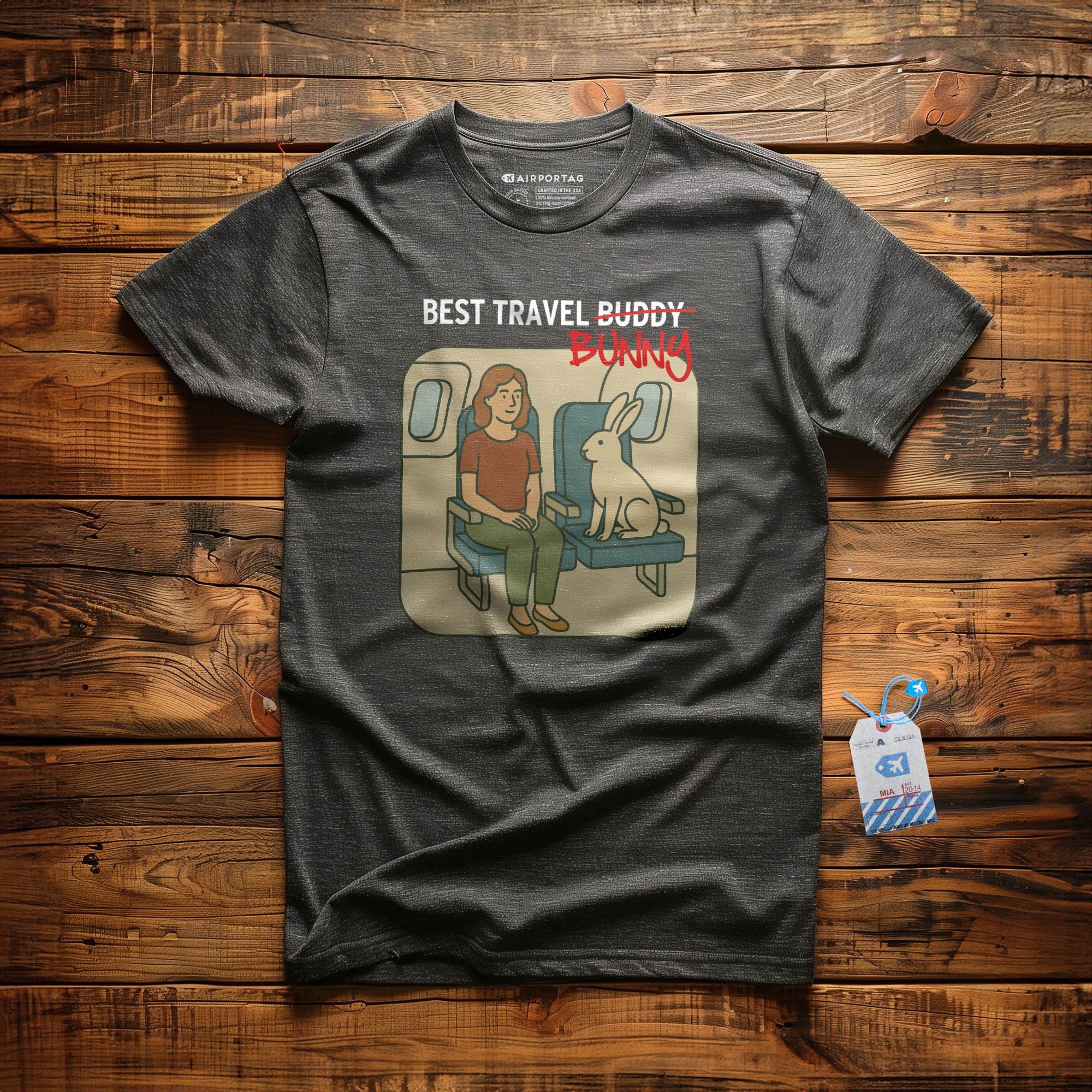 Best Travel Bunny - T-Shirt