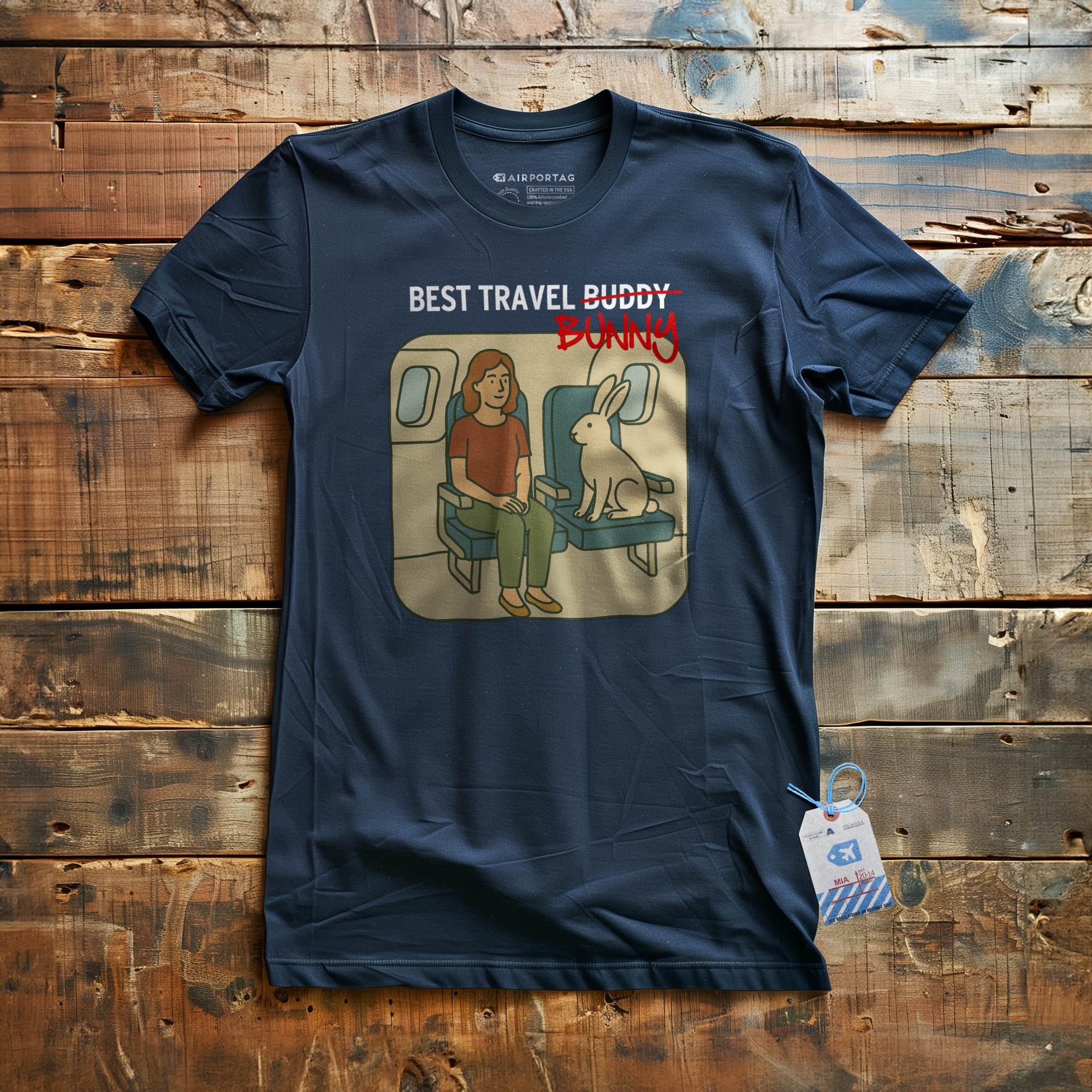 Best Travel Bunny - T-Shirt