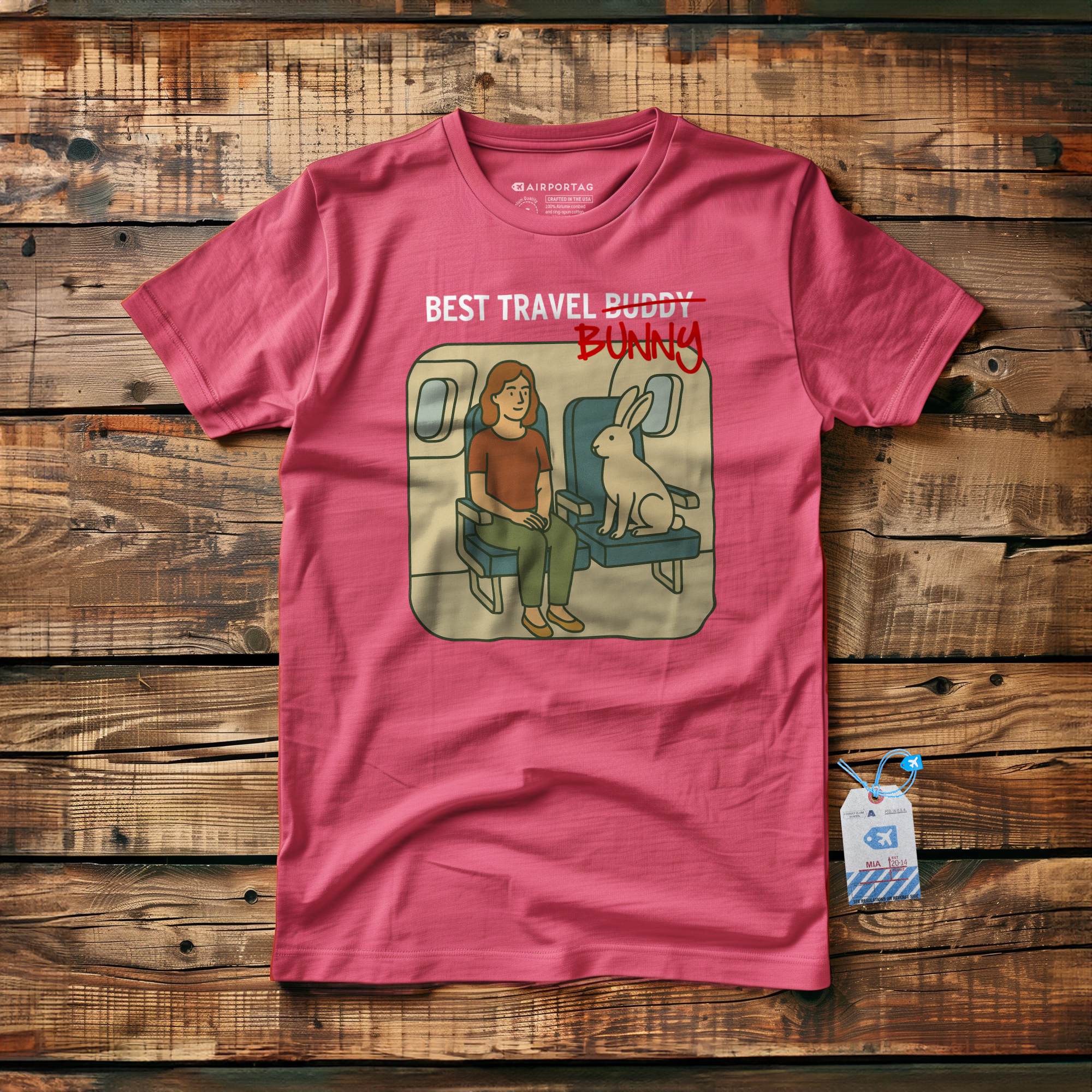 Best Travel Bunny - T-Shirt