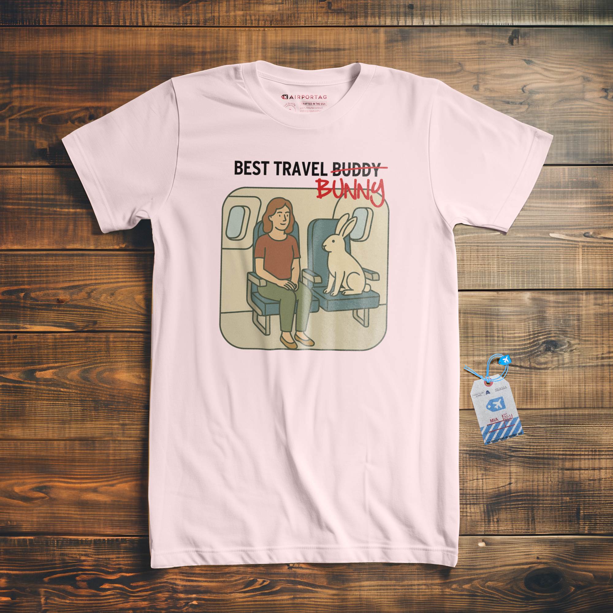 Best Travel Bunny - T-Shirt