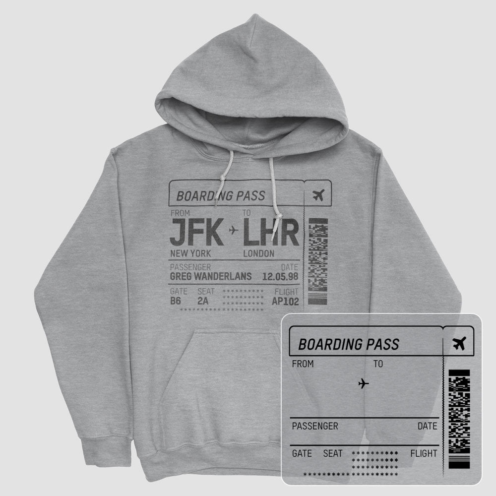 Boarding Pass - Pullover Hoody