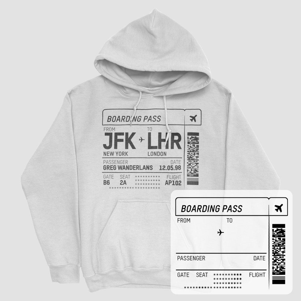 Boarding Pass - Pullover Hoody