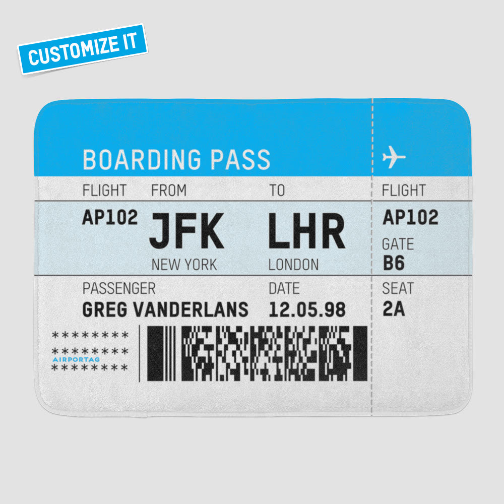 Boarding Pass - Bath Mat