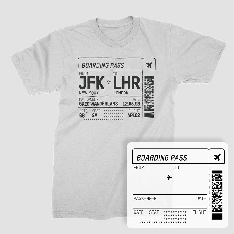 Boarding Pass - Custom - T-shirt