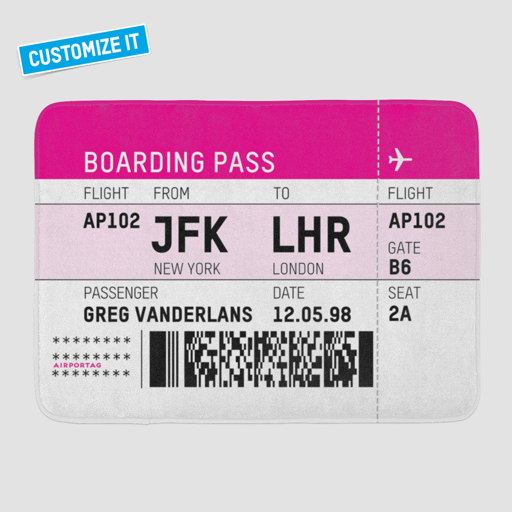 Boarding Pass - Bath Mat
