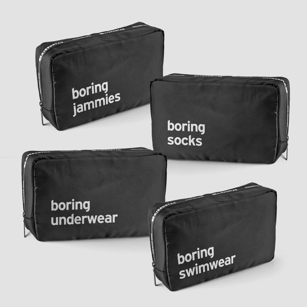 Boring - Set of 4 - Packing Bag