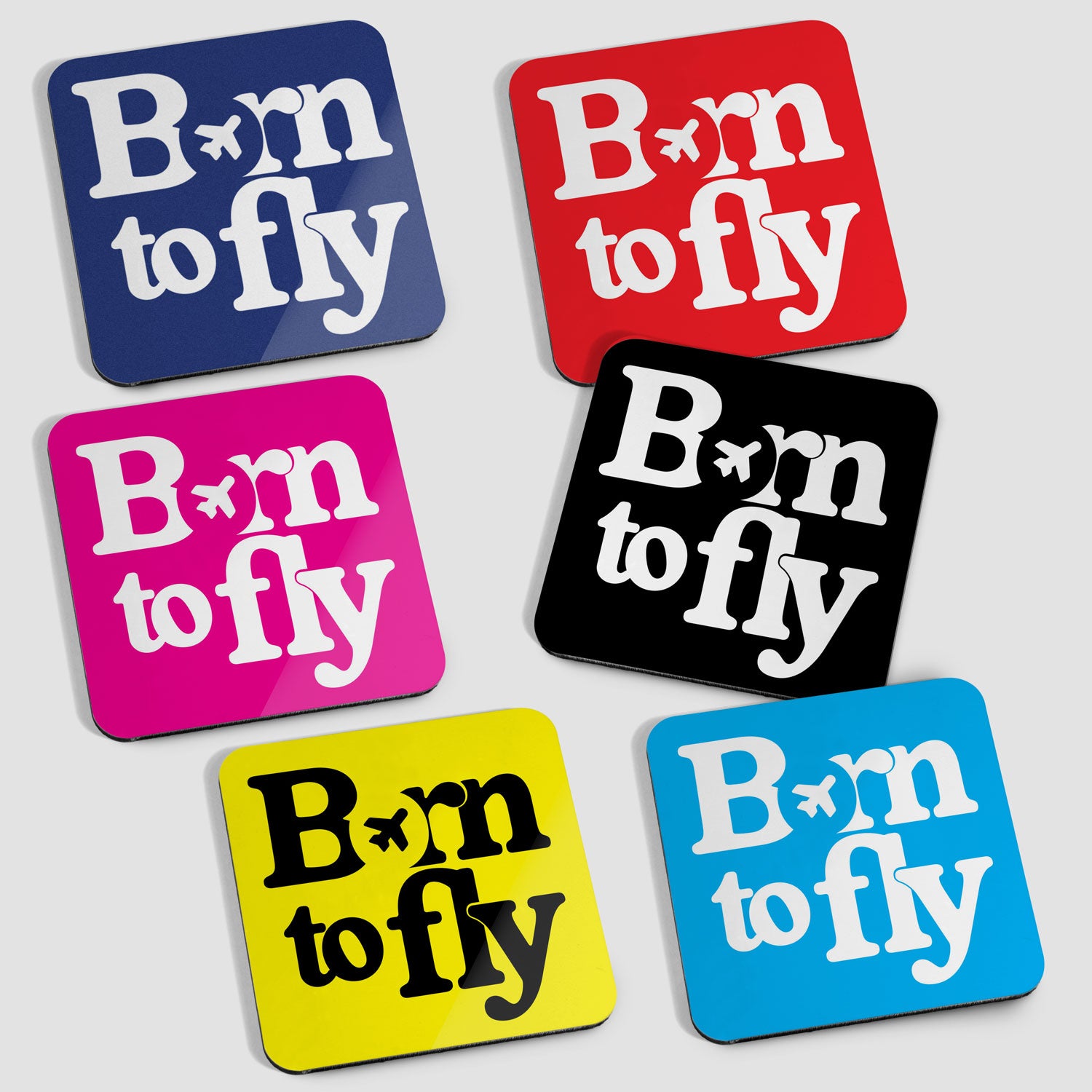 Born To Fly - 6 Coasters Set