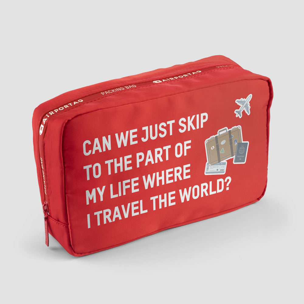 Can We Just Travel The World - Packing Bag