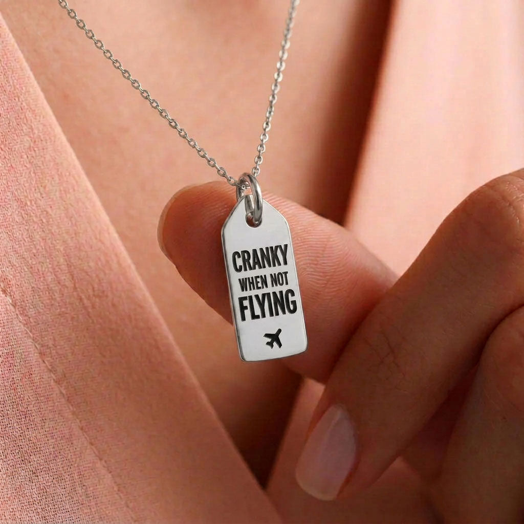 Cranky When Not Flying - Mini Tag - Charm