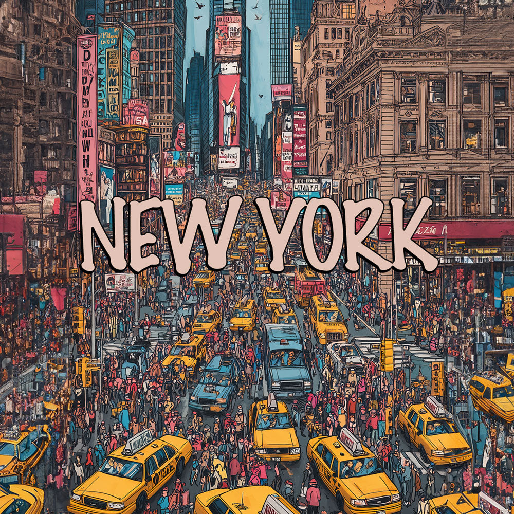 Crowded New York - Passport Cover