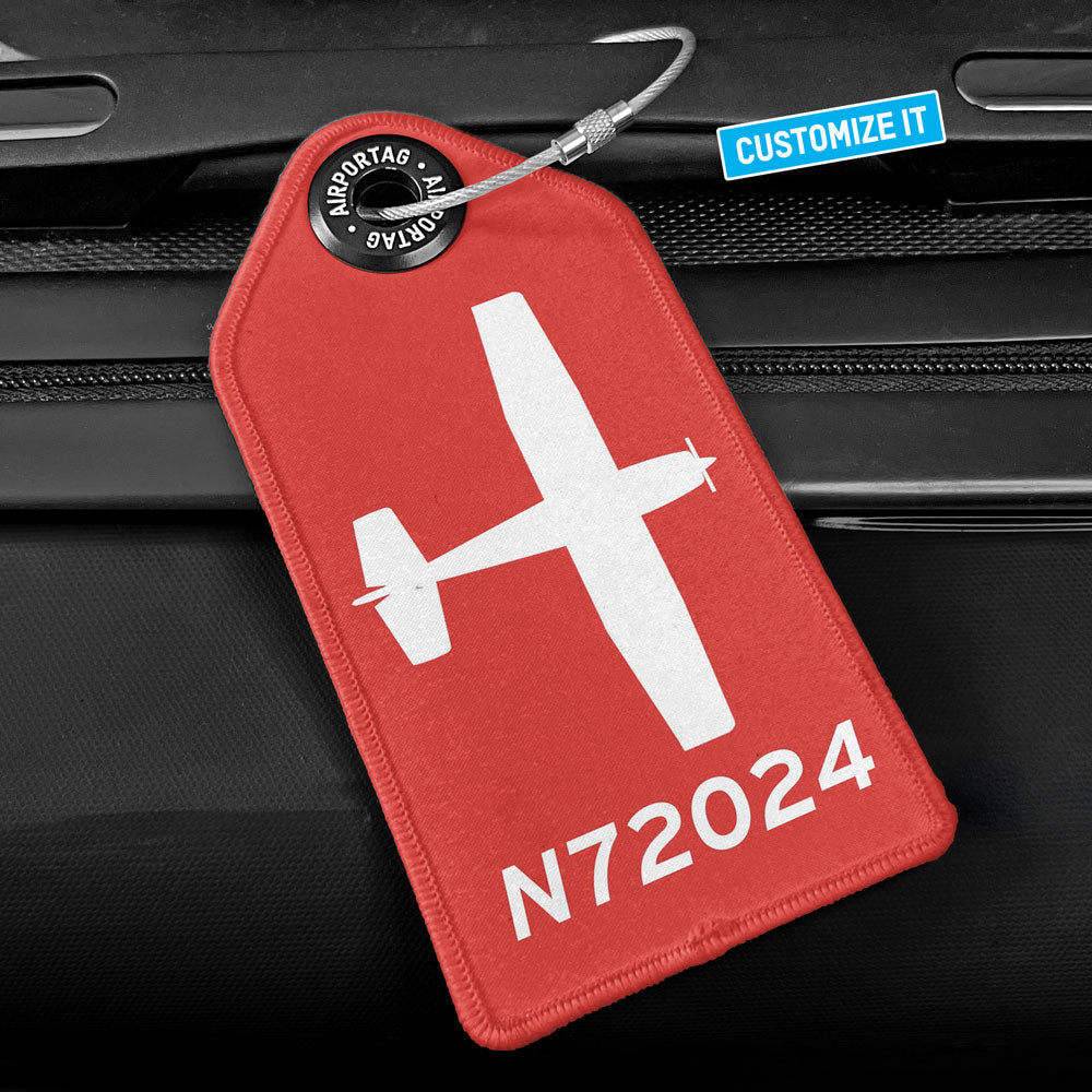 Custom Airplane Tail Number - Luggage Tag