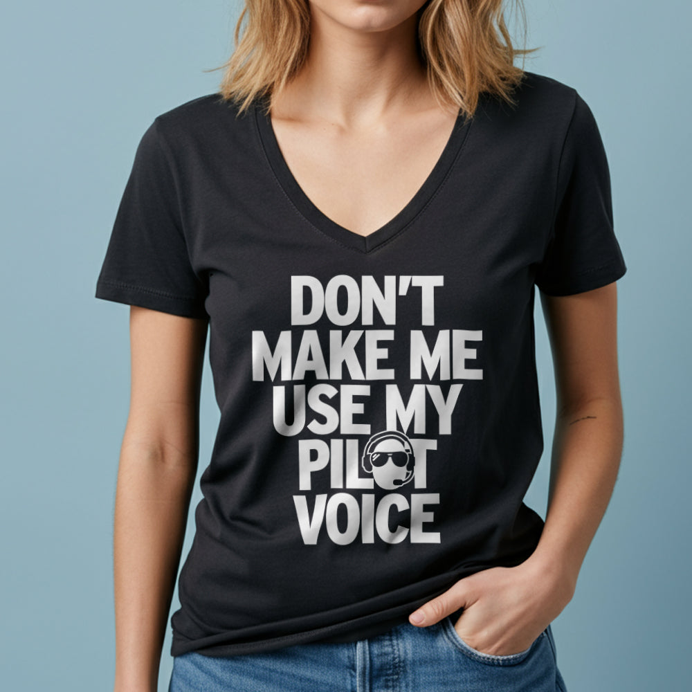Pilot Voice - Women's V-Neck T-Shirt