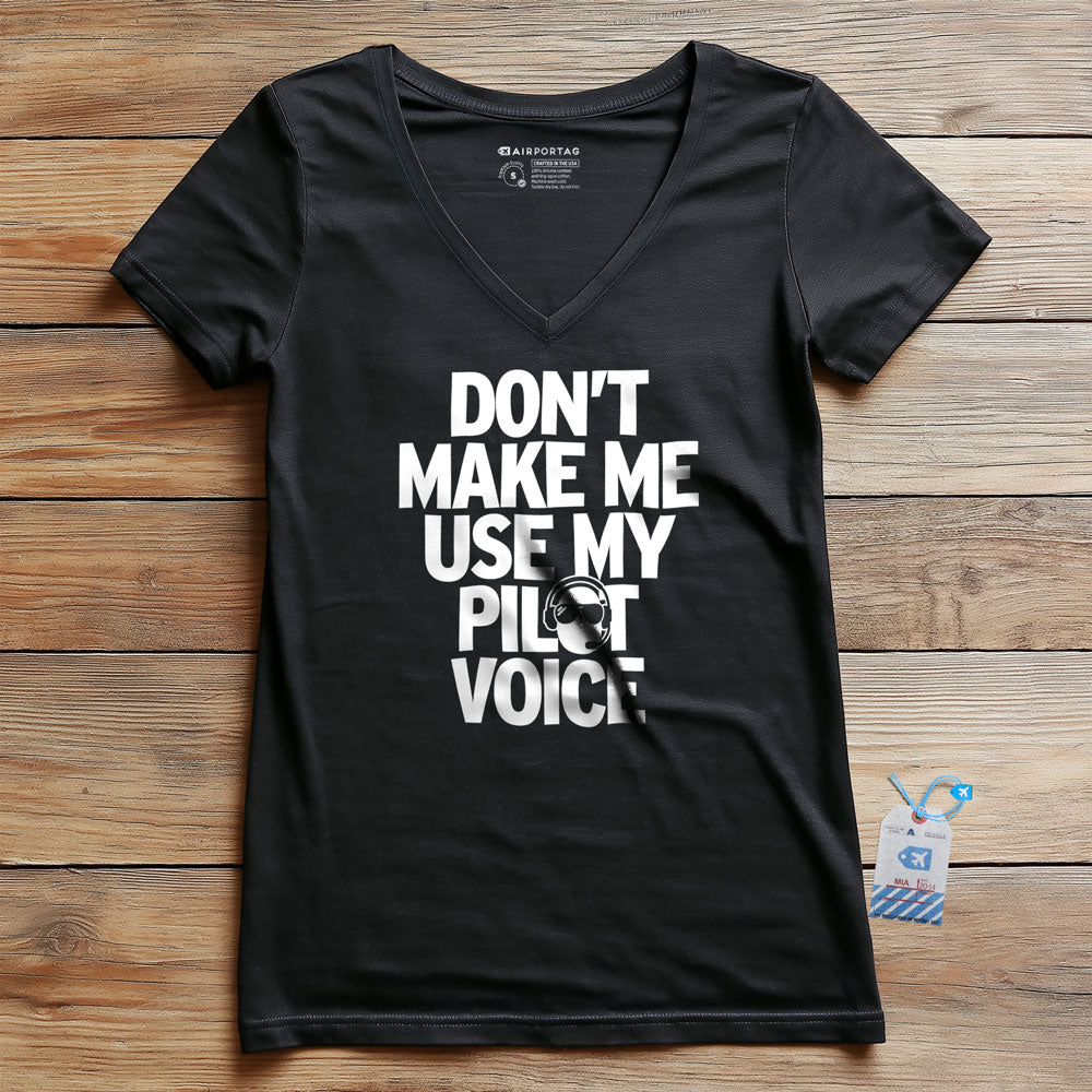 Pilot Voice - Women's V-Neck T-Shirt