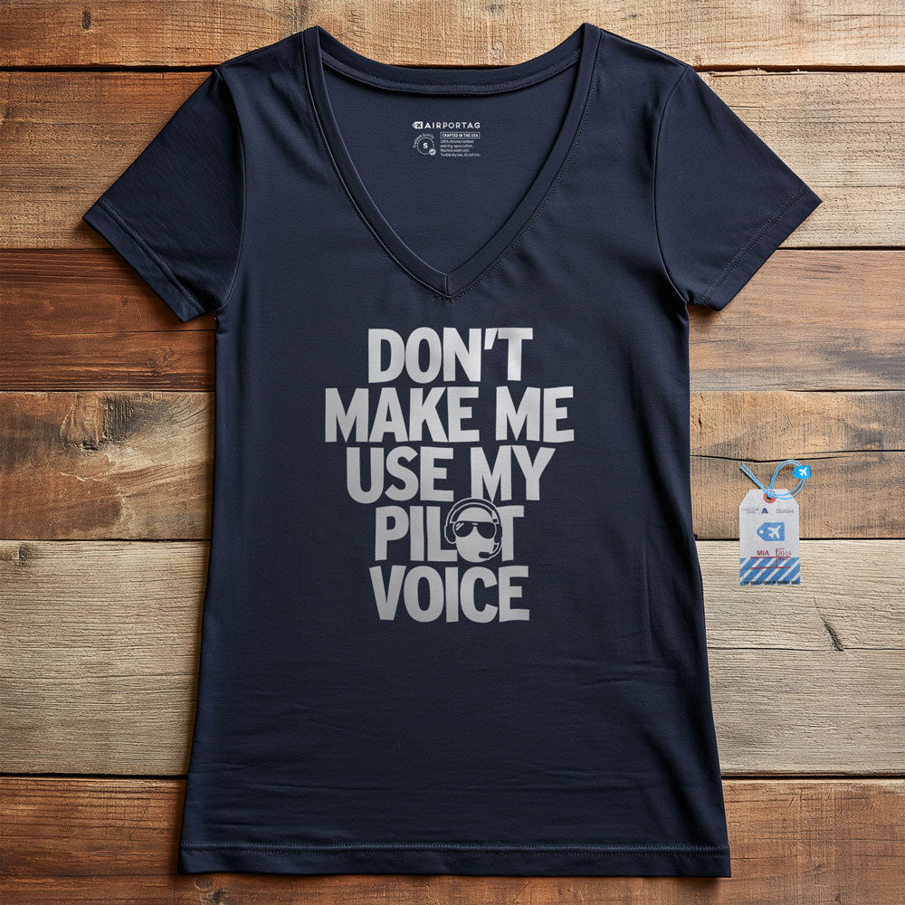 Pilot Voice - Women's V-Neck T-Shirt