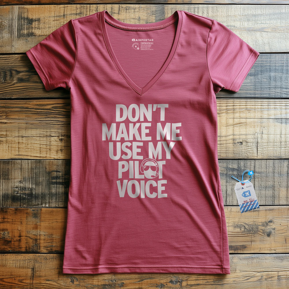 Pilot Voice - Women's V-Neck T-Shirt