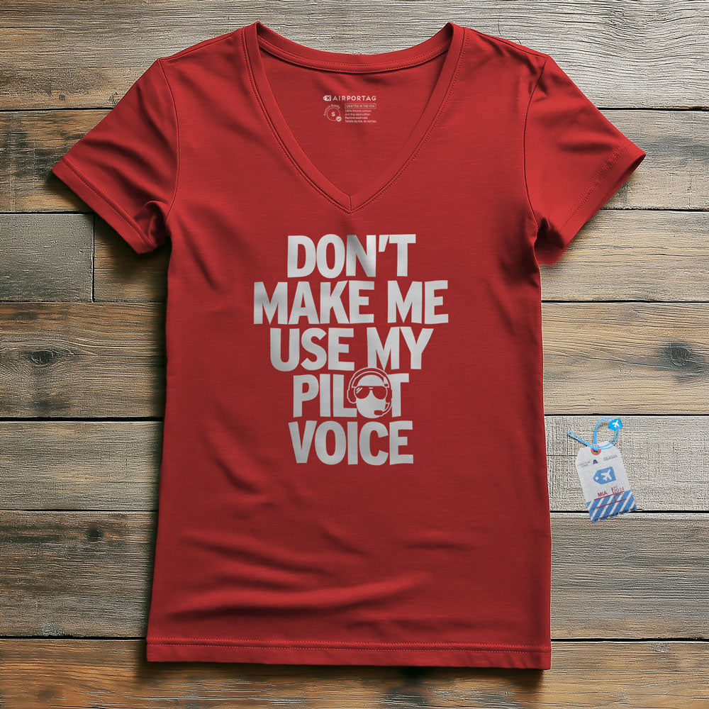 Pilot Voice - Women's V-Neck T-Shirt