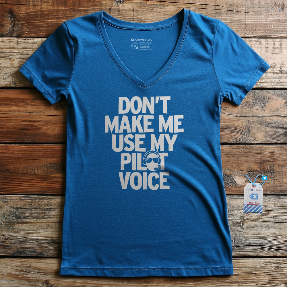 Pilot Voice - Women's V-Neck T-Shirt