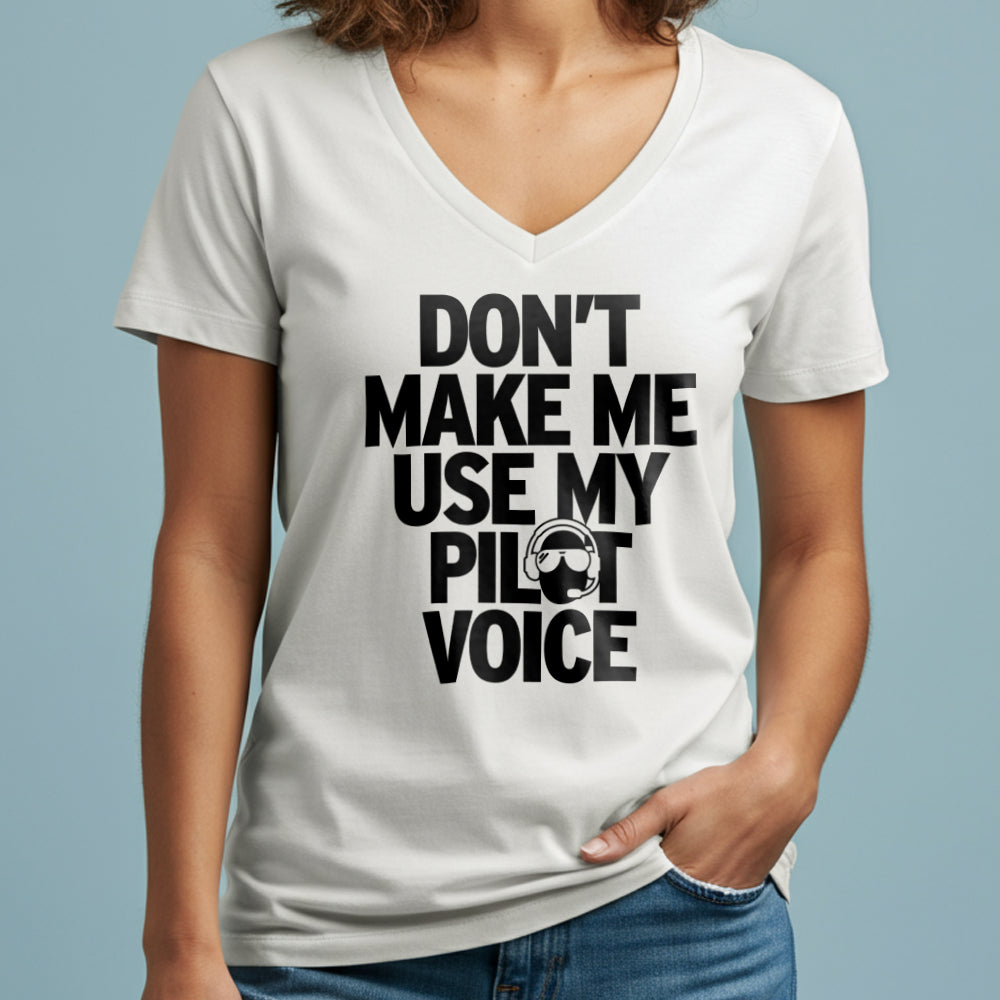 Pilot Voice - Women's V-Neck T-Shirt