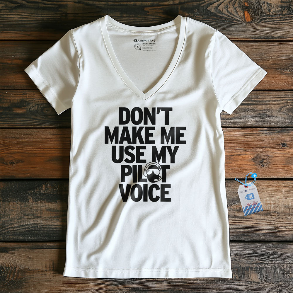 Pilot Voice - Women's V-Neck T-Shirt