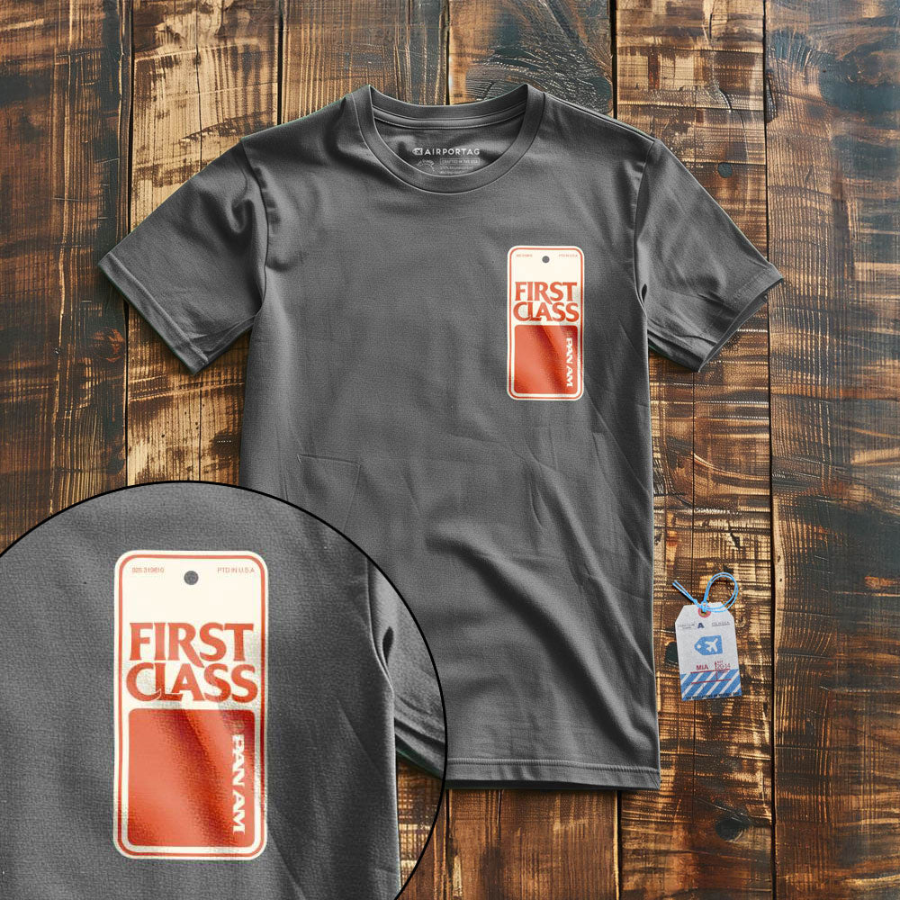 Pan Am First Class Tag - T-Shirt