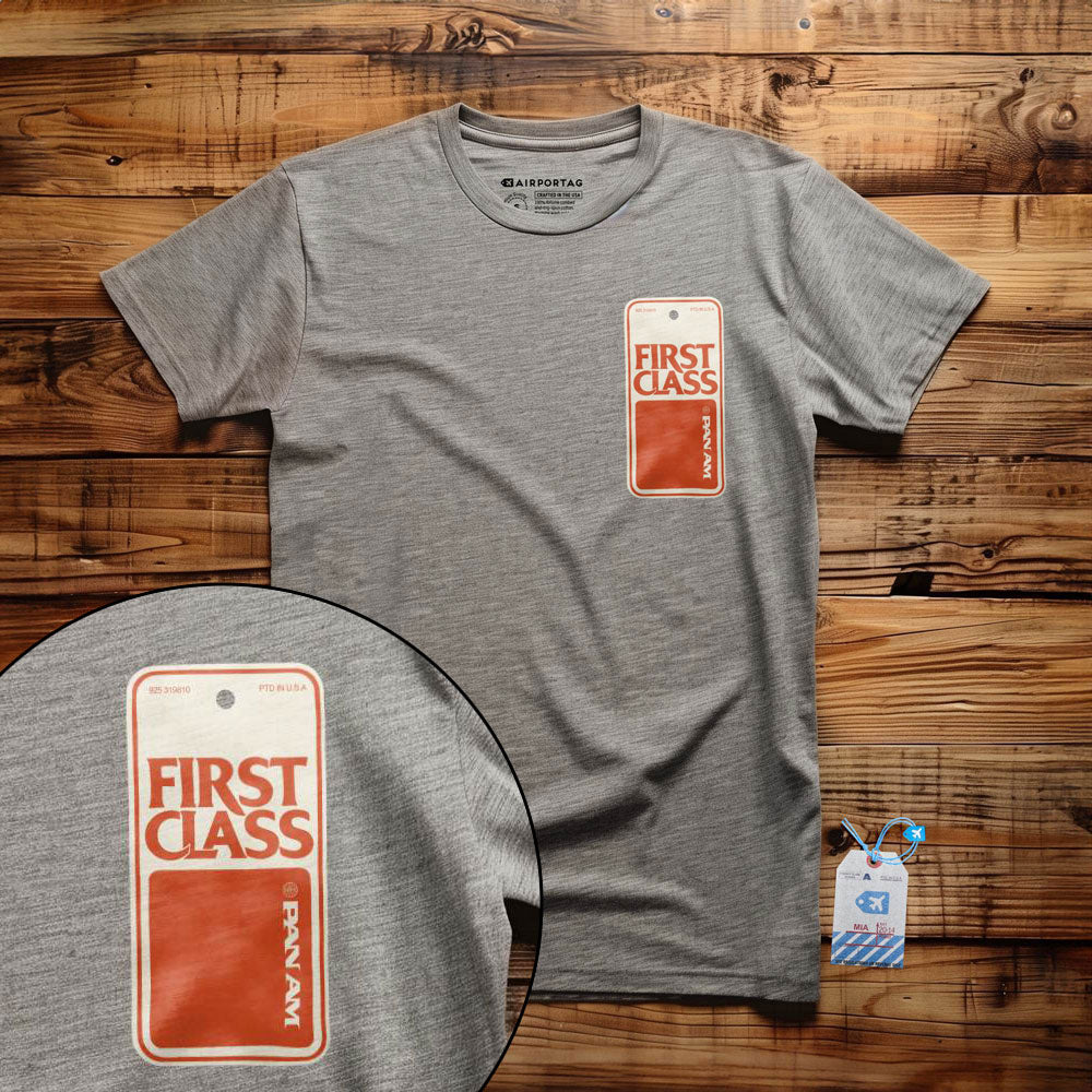 Pan Am First Class Tag - T-Shirt