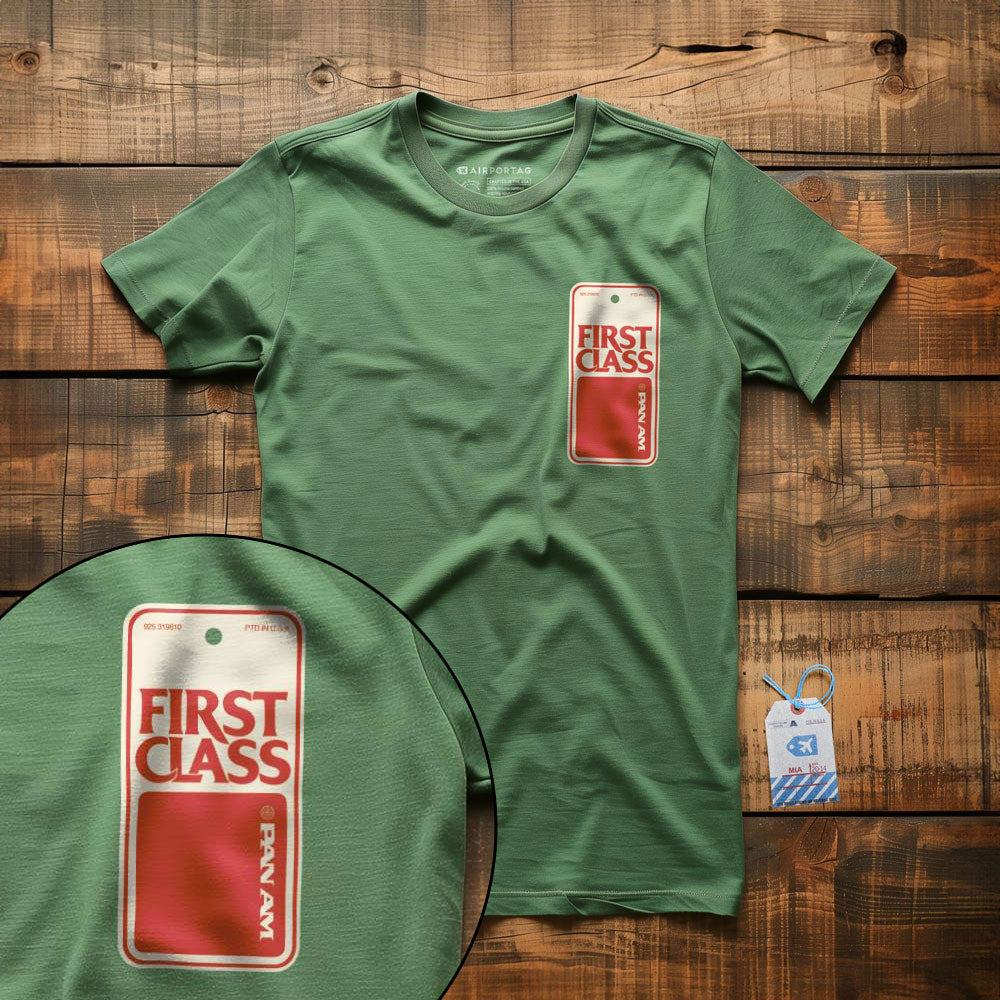 Pan Am First Class Tag - T-Shirt