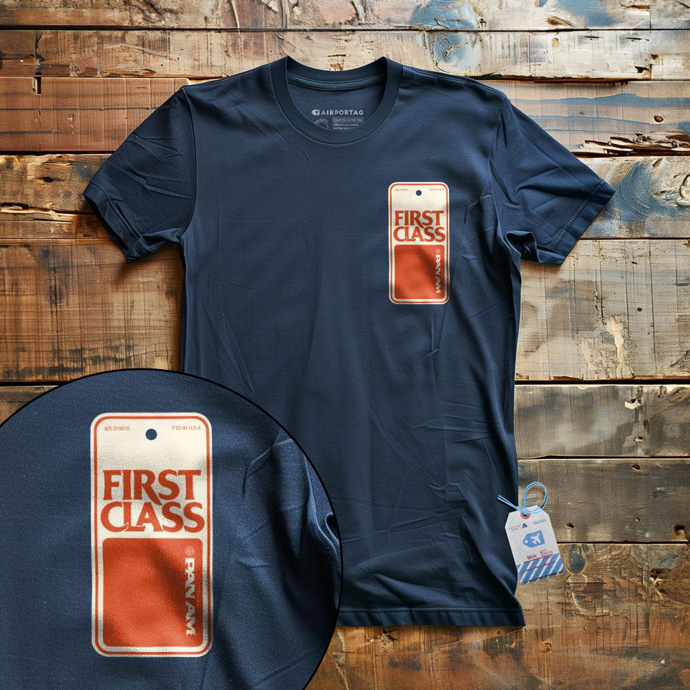 Pan Am First Class Tag - T-Shirt