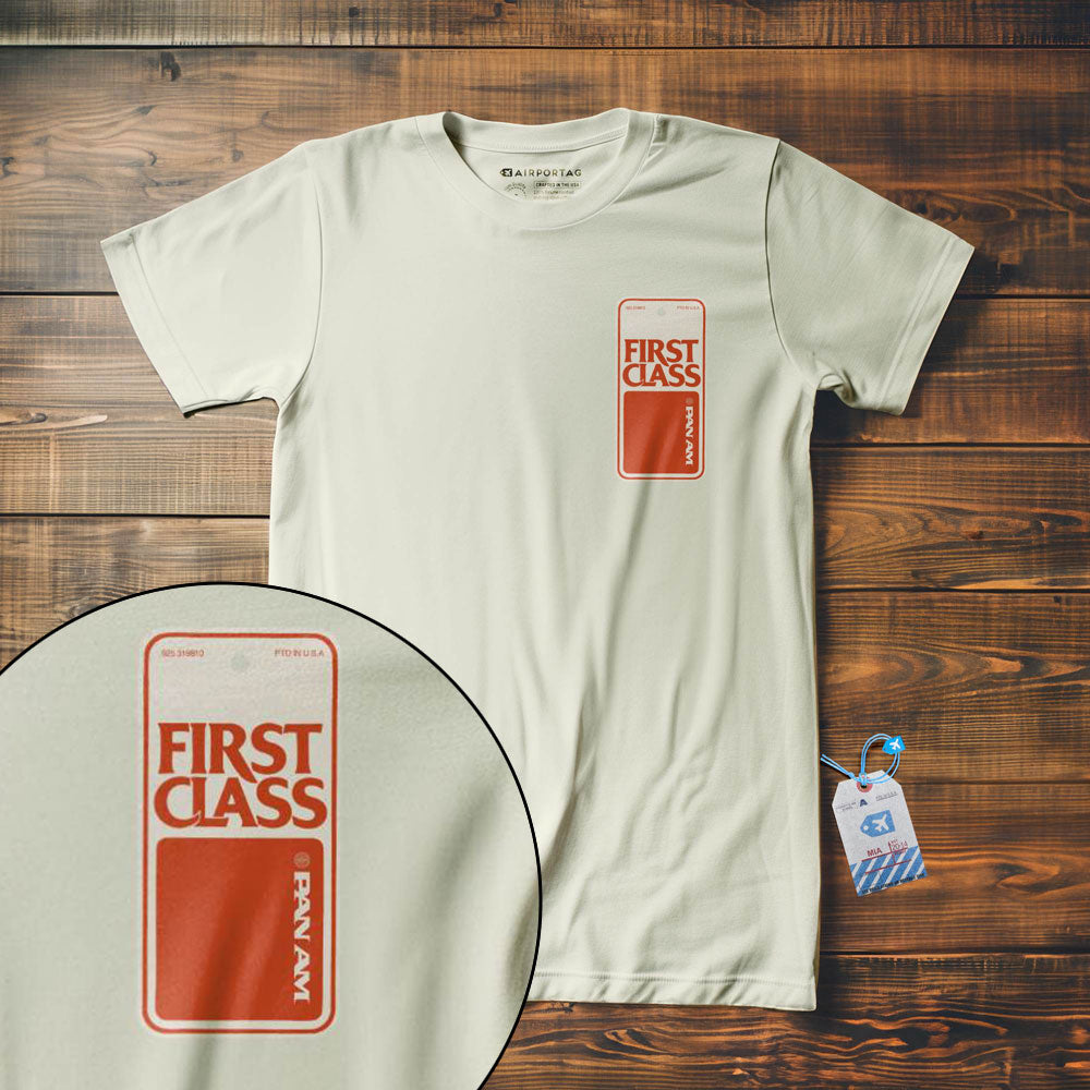 Pan Am First Class Tag - T-Shirt