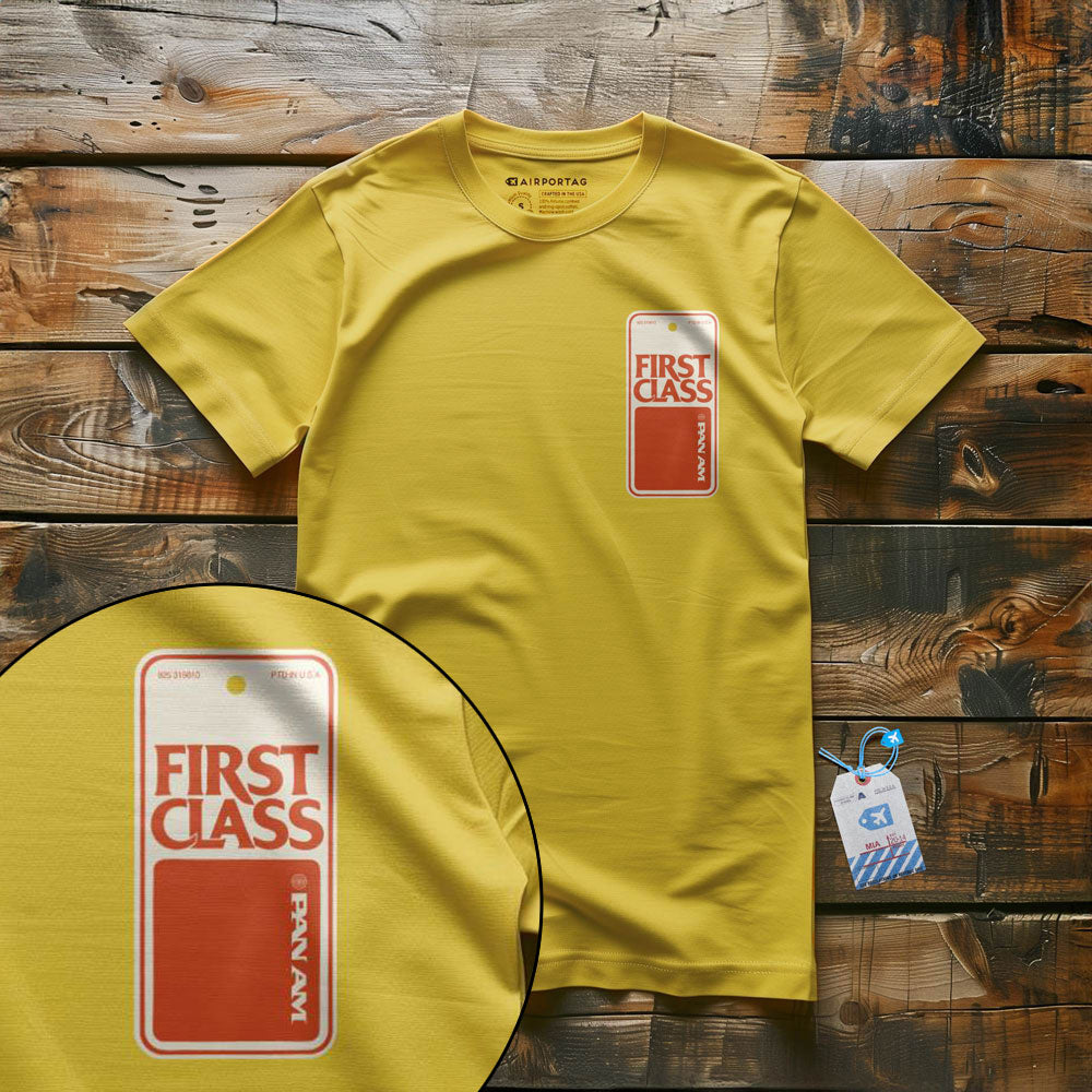Pan Am First Class Tag - T-Shirt