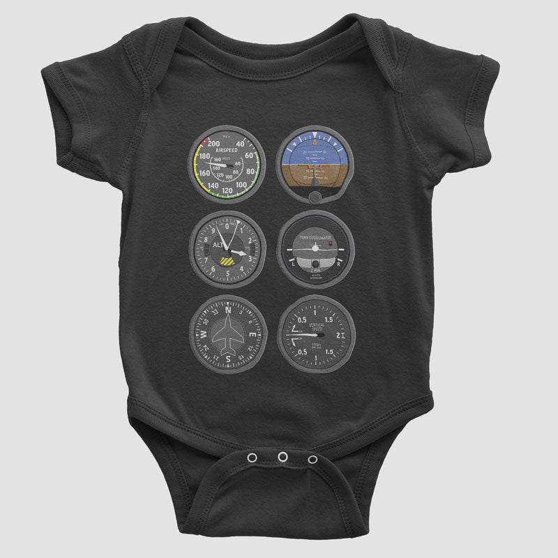 Flight Instruments - Baby Bodysuit