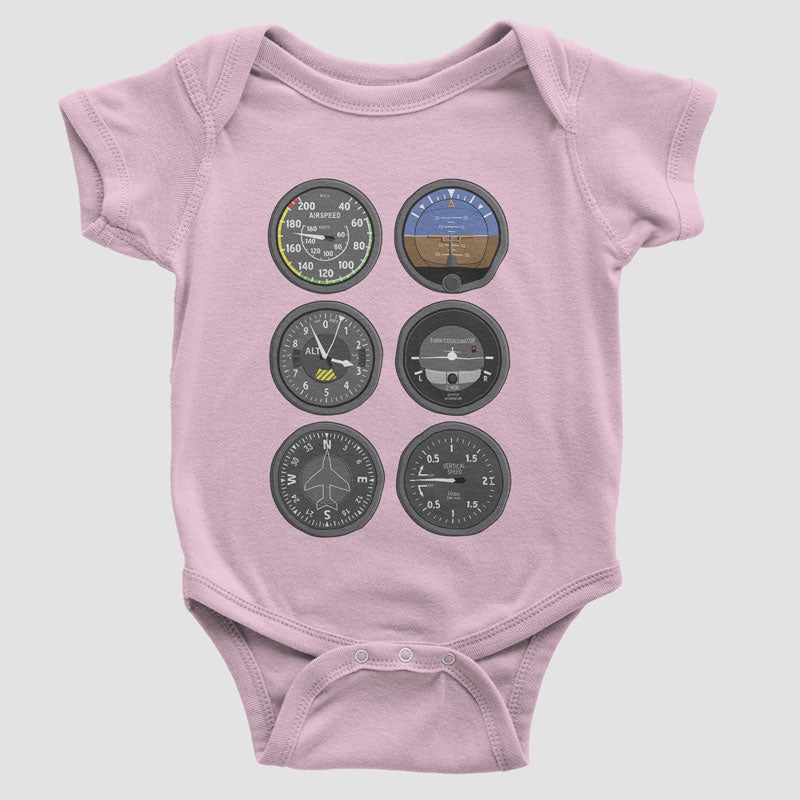 Flight Instruments - Baby Bodysuit