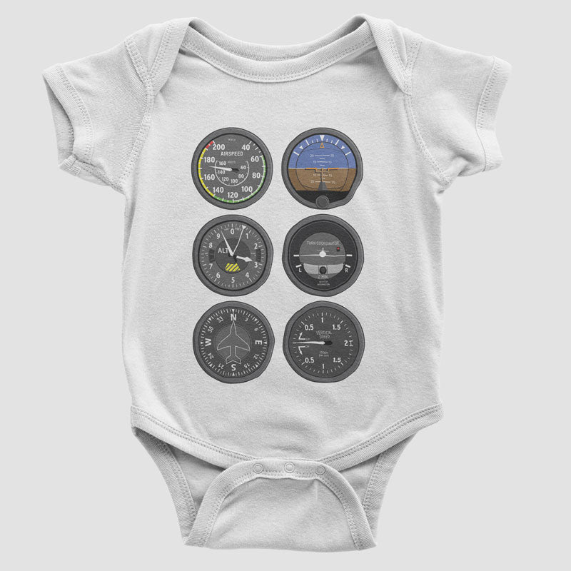 Flight Instruments - Baby Bodysuit