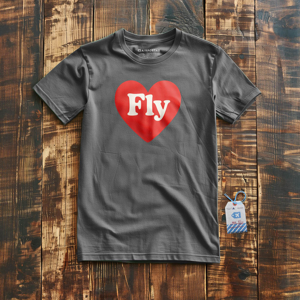 Fly Cute Heart - T-Shirt