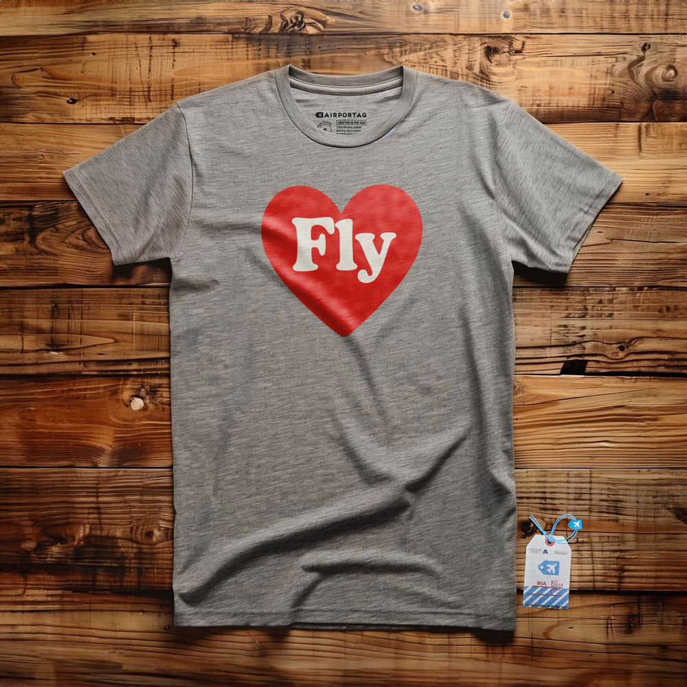 Fly Cute Heart - T-Shirt