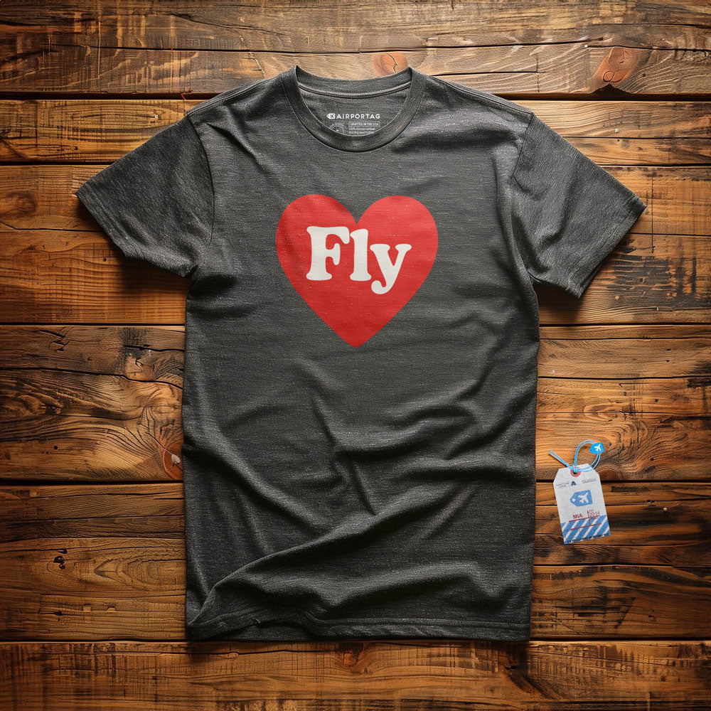 Fly Cute Heart - T-Shirt