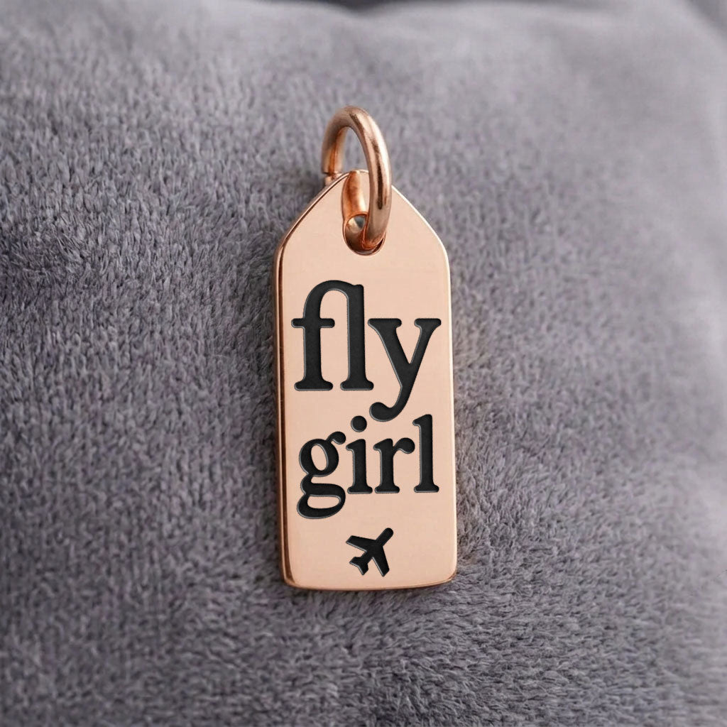 Fly Girl - Mini Tag - Charm