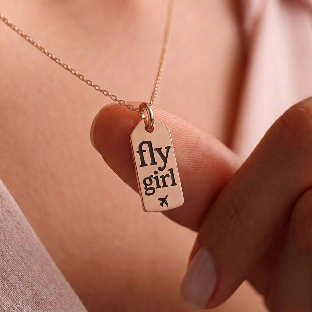 Fly Girl - Mini Tag - Charm
