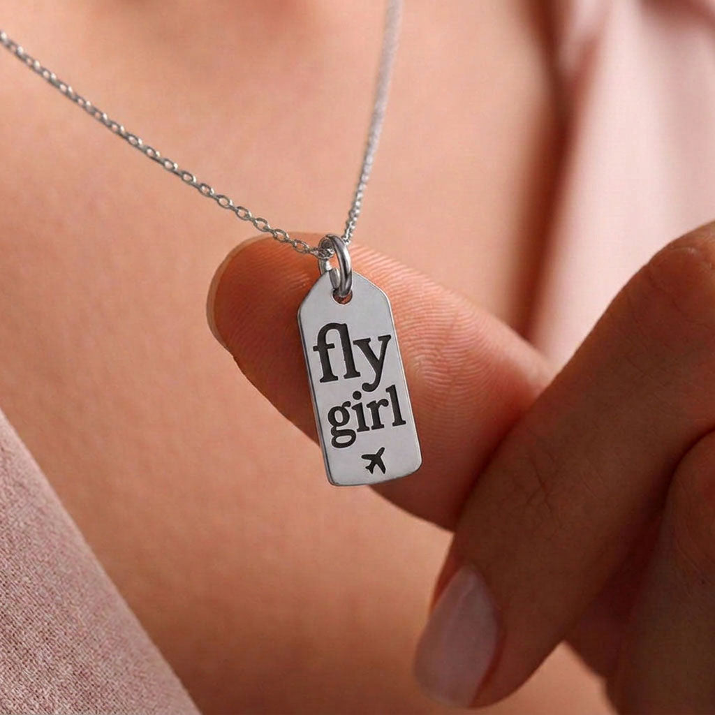 Fly Girl - Mini Tag - Charm
