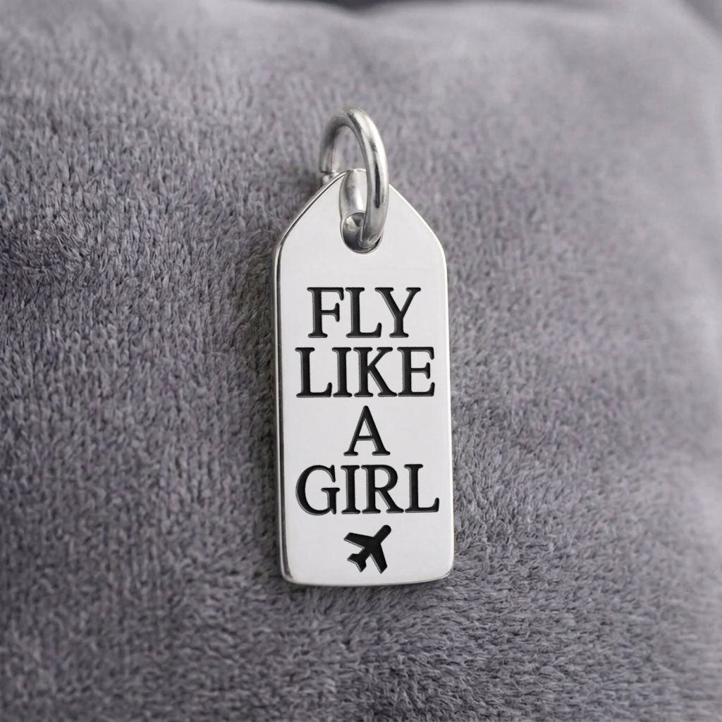 Fly Like A Girl - Mini Tag - Charm