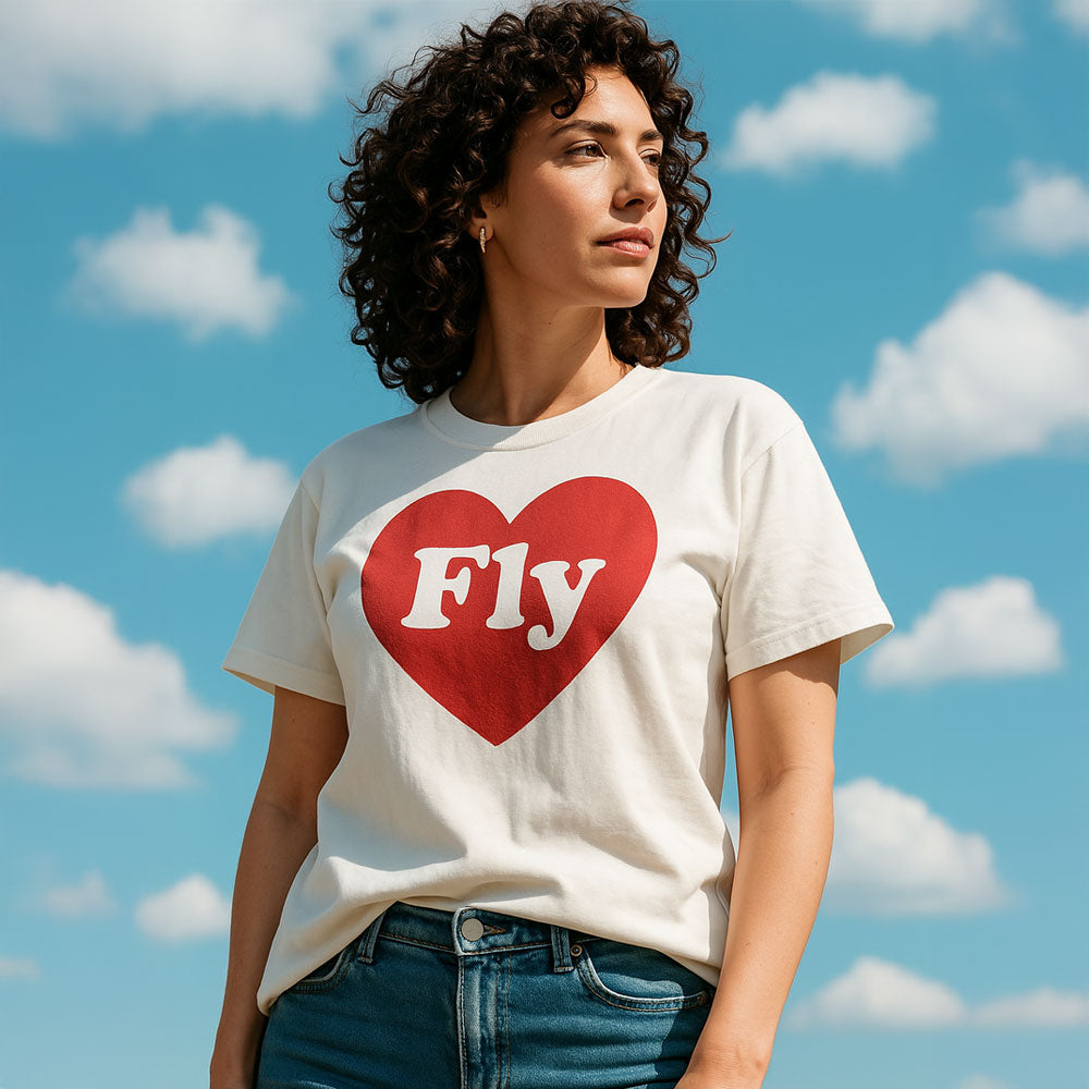 Fly Cute Heart - T-Shirt