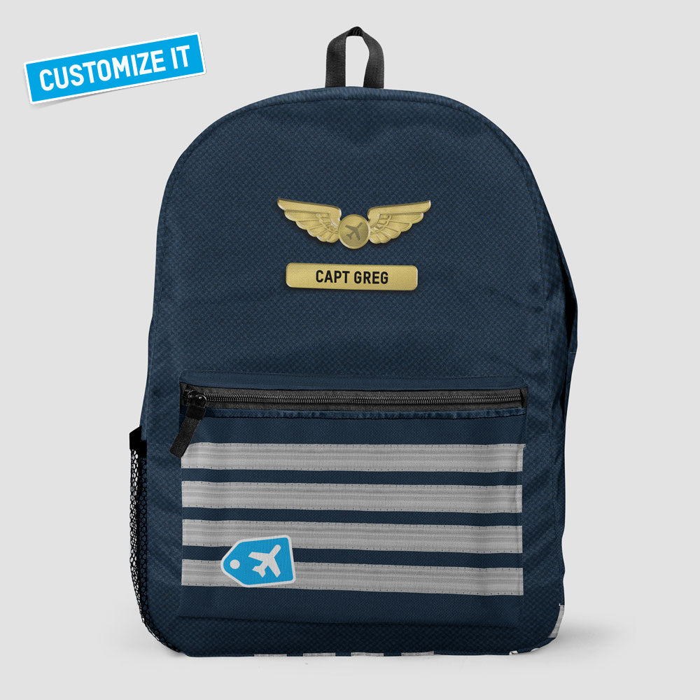 Navy Pilot Stripes - Backpack