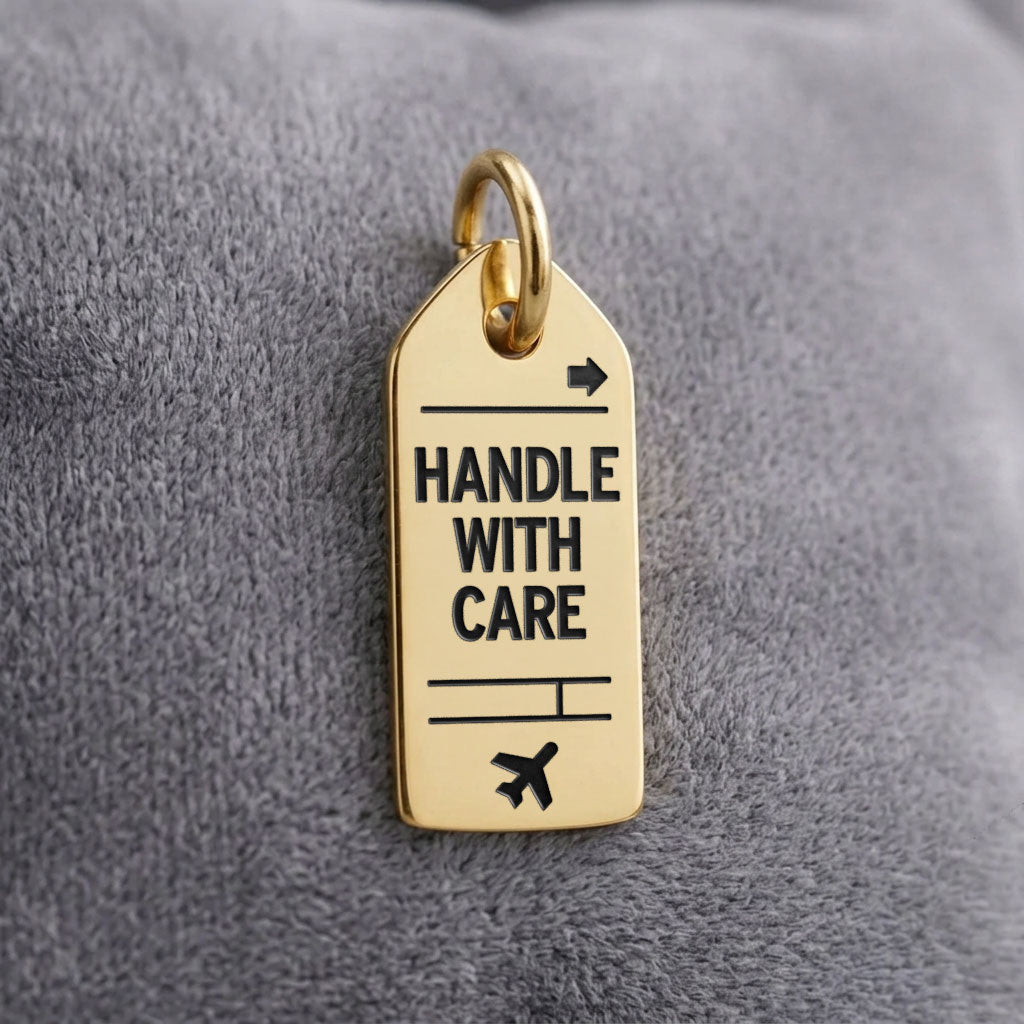 Handle With Care - Mini Tag - Charm